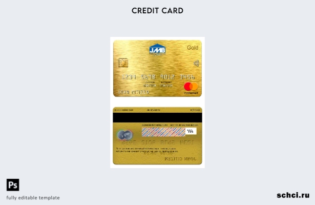 цифровая загрузка шаблона Mastercard Gold ипотечного банка Ямайки